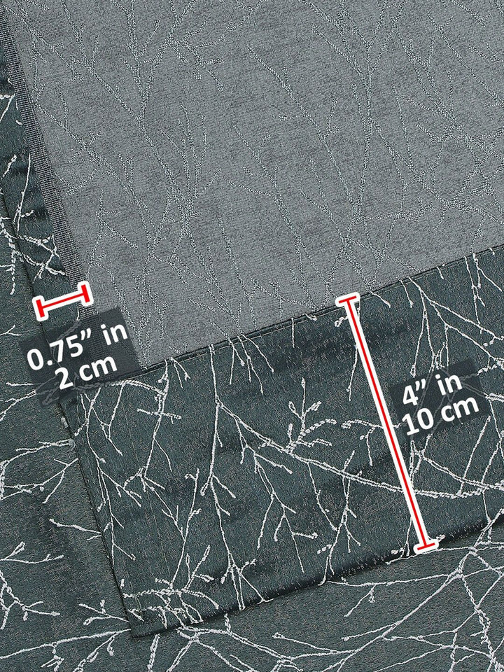 Story@Home Jacquard 400 GSM 7 feet1 U Door Curtain