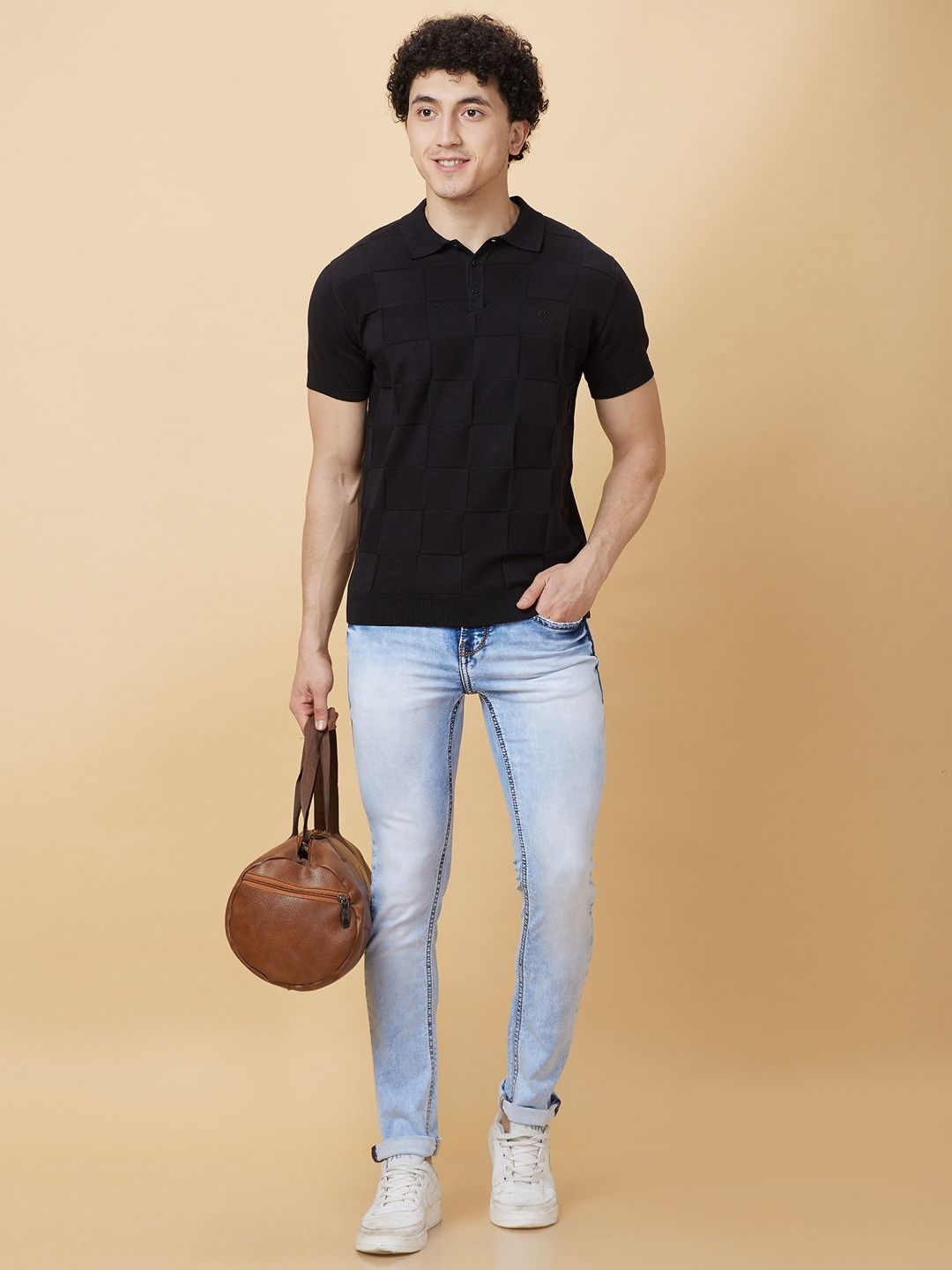Being Human Men Polo Collar Pockets T-shirt