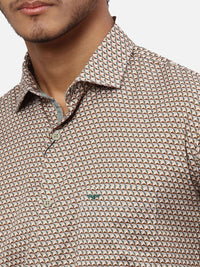 Park Avenue Geometric Printed Slim Fit Casual Shirt