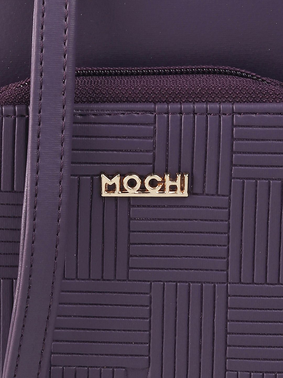 Mochi Women Purple Geometric Zip Around Wallet