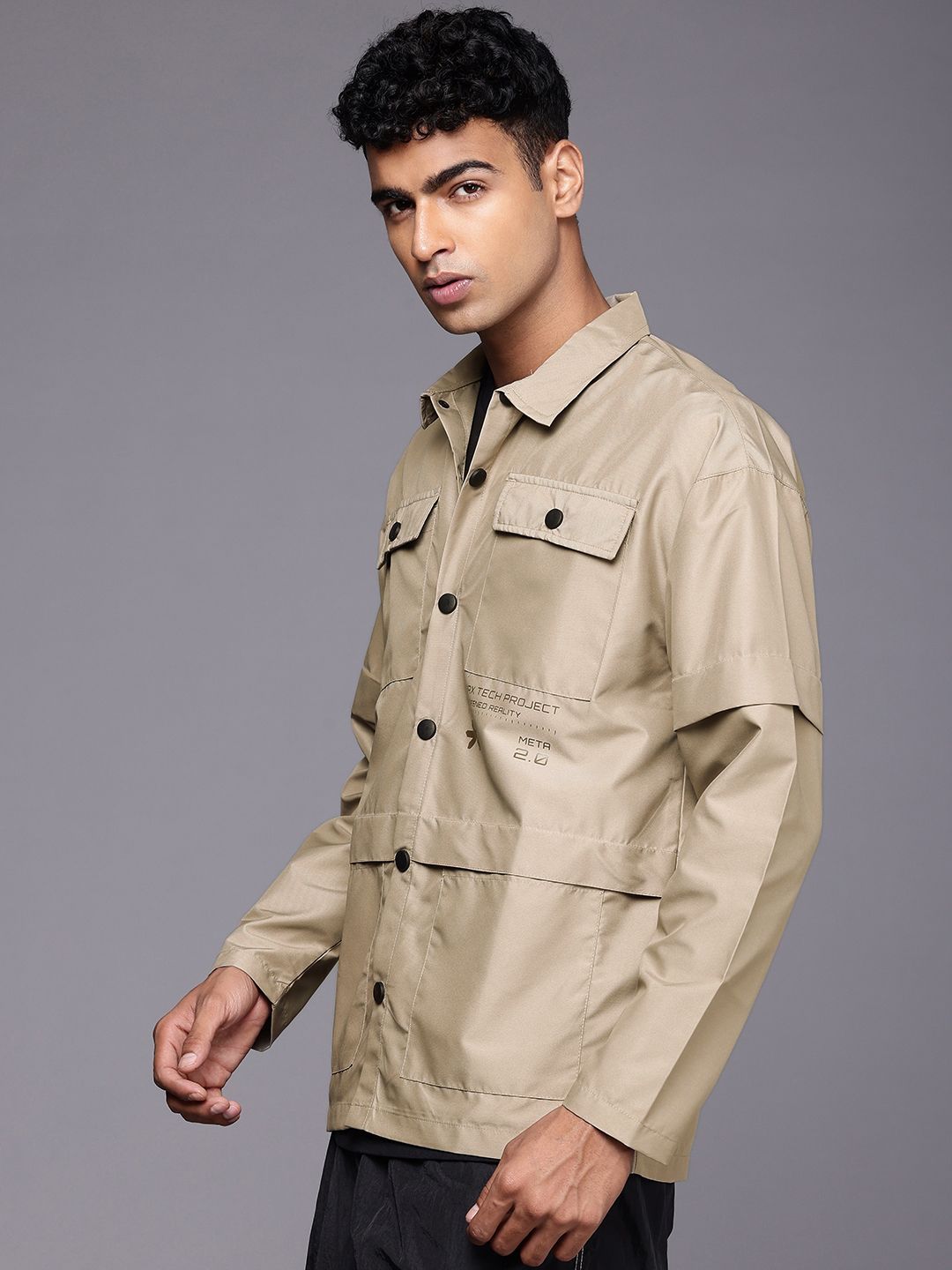 HRX by Hrithik Roshan Rapid-Dry NATURETHERAPY Outdoor Sporty Jacket