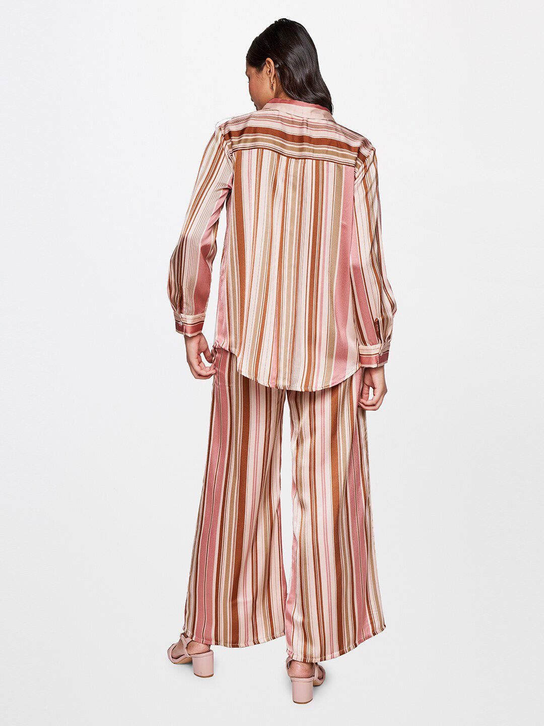 AND Striped Long Sleeves Shirt With Trousers