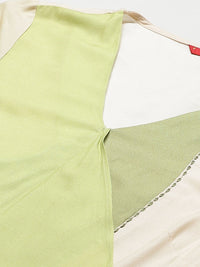 W Green Dyed A-Line Dress