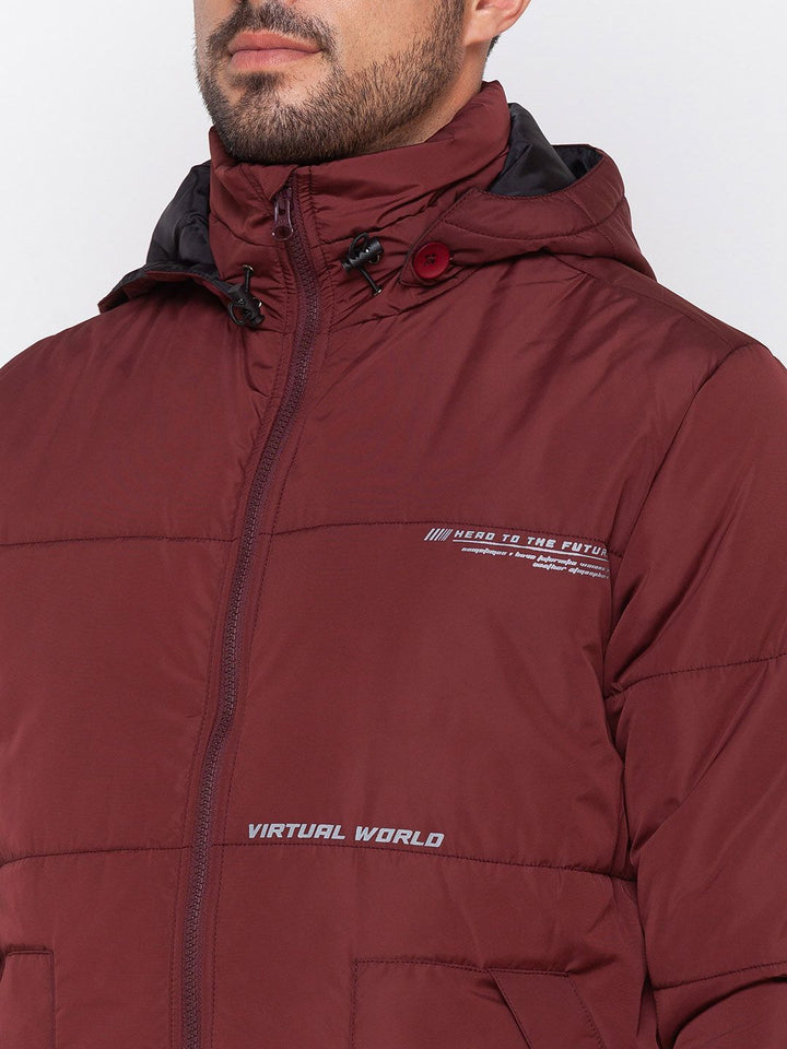 SPYKAR Padded Jacket with Detachable Hood
