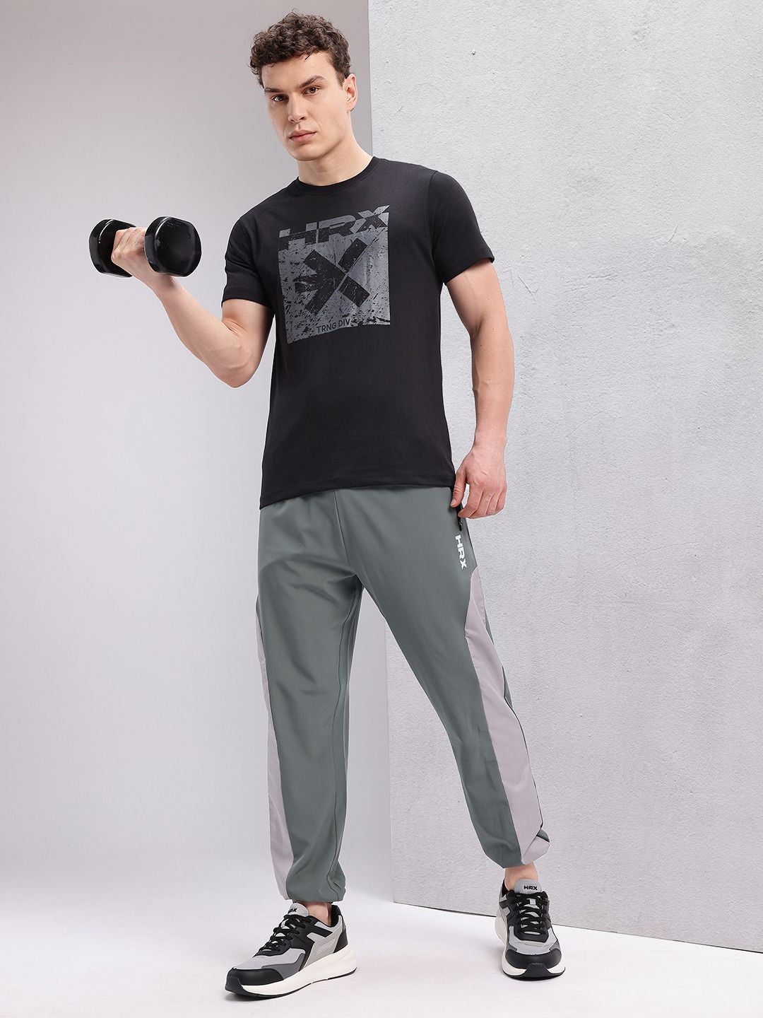 HRX by Hrithik Roshan Brand Logo Printed Training T-shirt