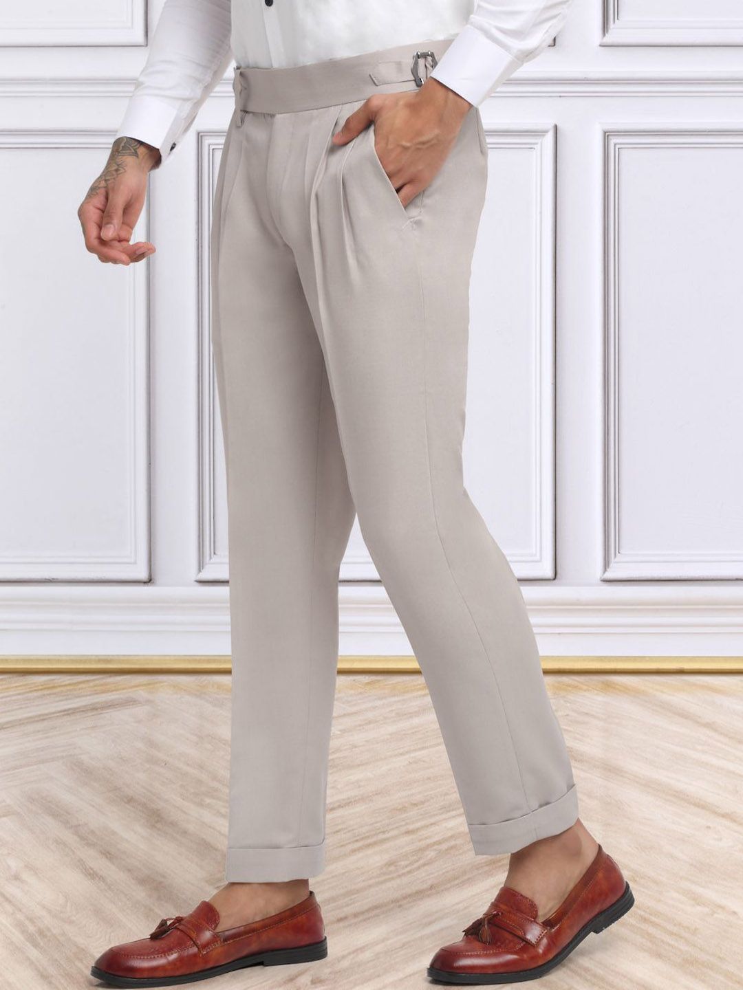 KLOTTHE Men Italian Gurkha Pants