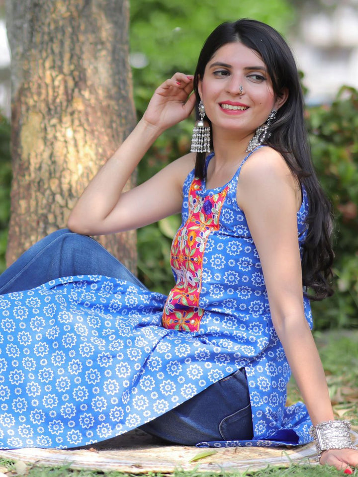 Kalini Wanita Kurta Bercetak Floral