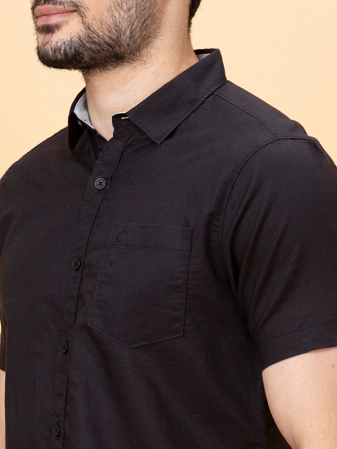 Being Human Spread Collar Slim Fit Cotton Casual Shirt