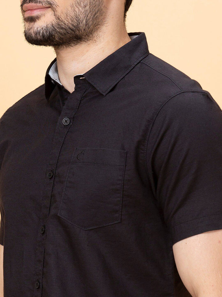 Being Human Spread Collar Slim Fit Cotton Casual Shirt
