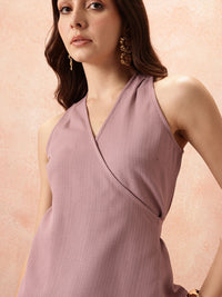 all about you Sleeveless Cotton Wrap Top