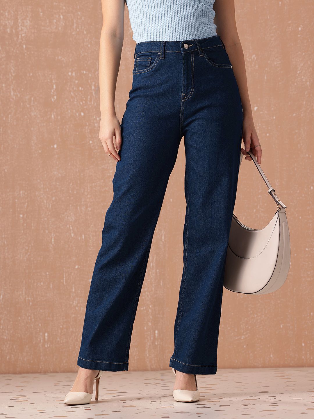 all about you Women Straight Fit High-Rise Stretchable Jeans
