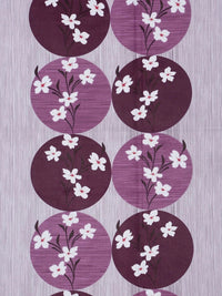 Myntra Elegant Homes Purple Floral 400 TC Single Bedsheet with 1 Pillow Covers
