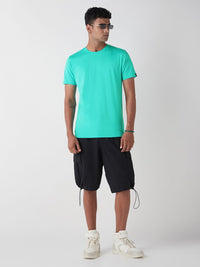 Bewakoof Men Solid Round Neck Cotton T-shirt