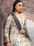 Vishudh Women Ethnic Printed  Printed Regular Pure Cotton Kurta with Trousers & Dupatta