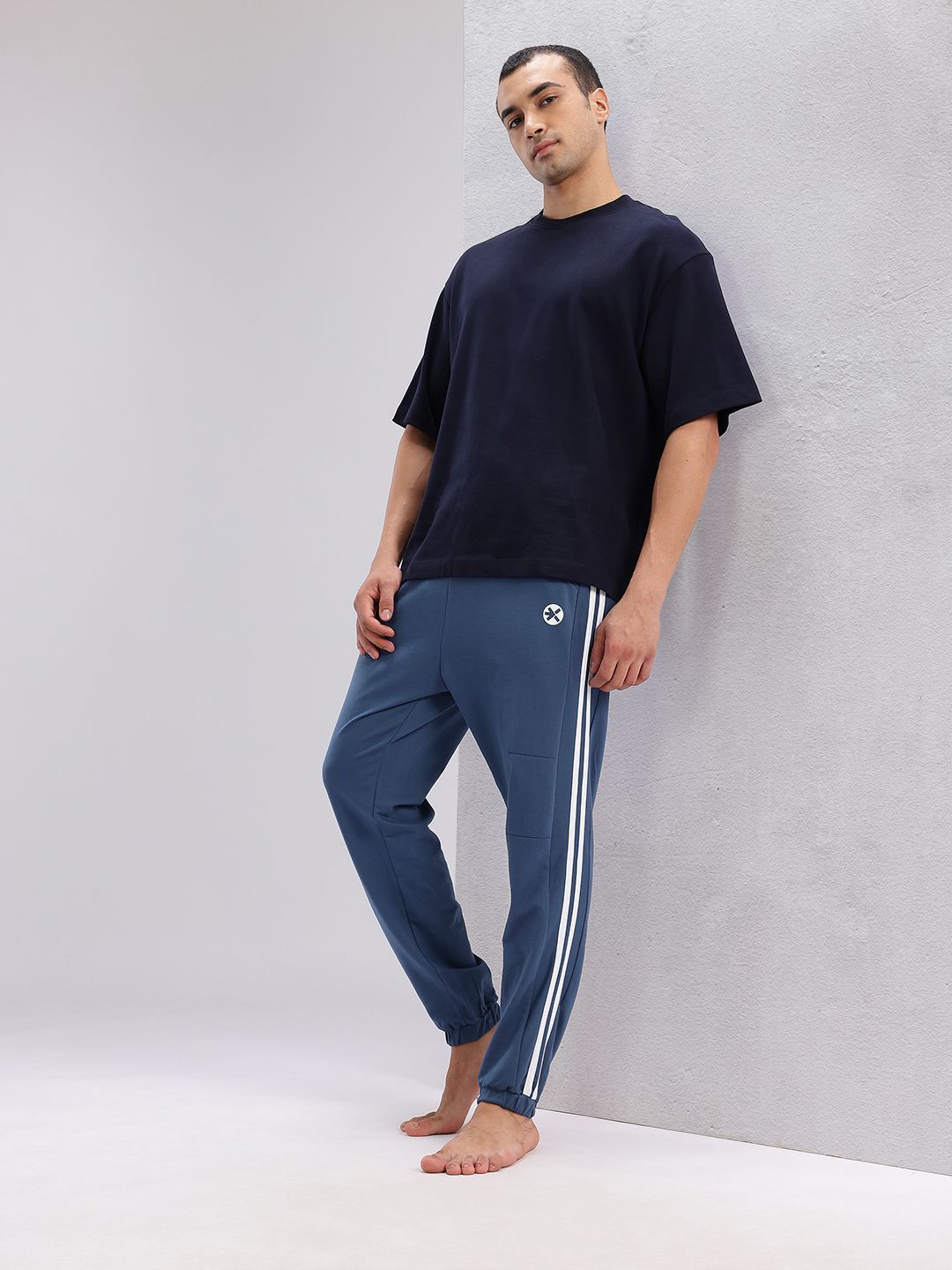 HRX by Hrithik Roshan Men Side Stripe Yoga Joggers
