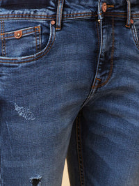 Being Human Men Slim Fit Low Distress Light Fade Jeans