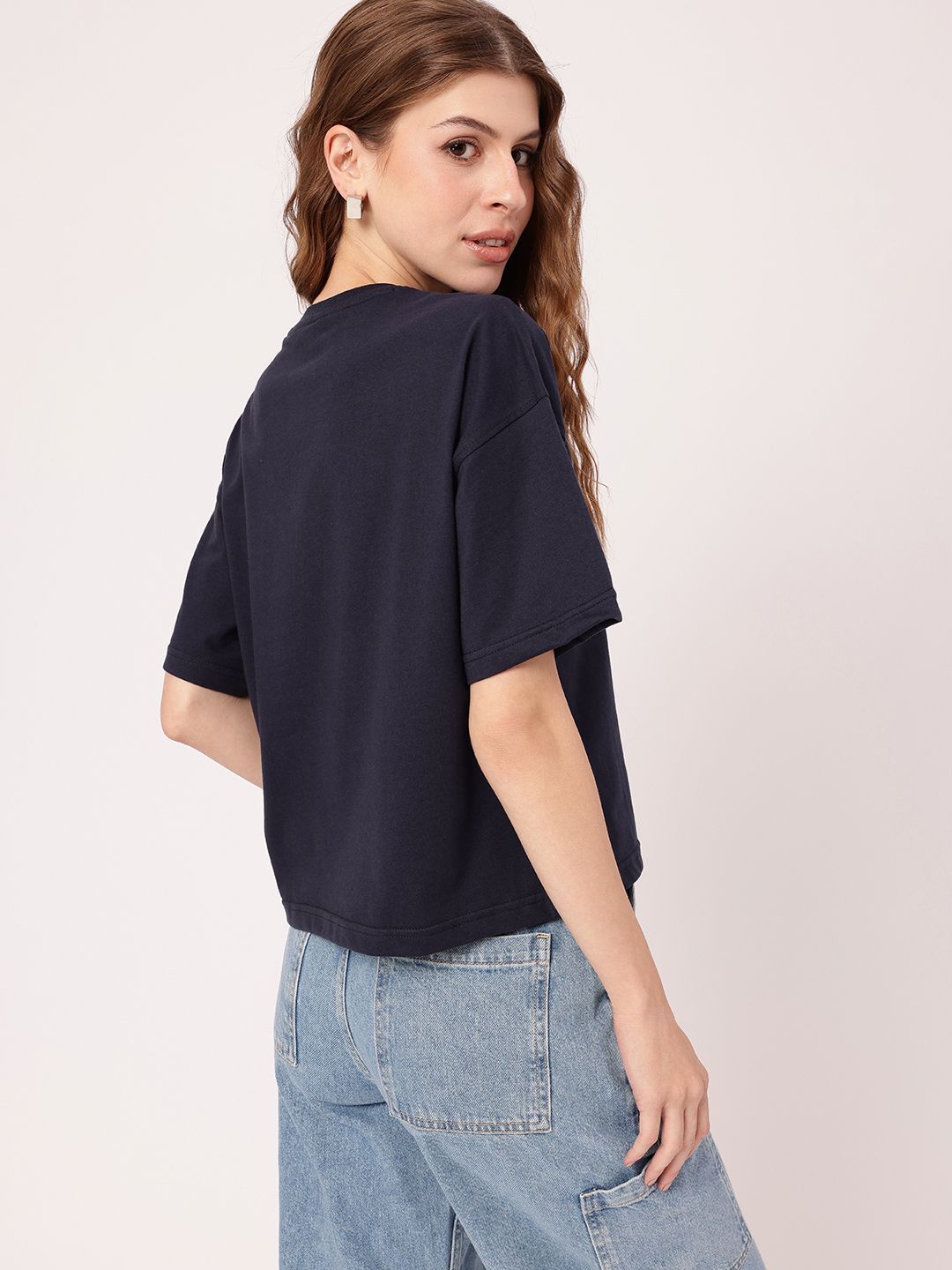DressBerry Whimsical Grunge Graphic Typo Printed Boxy T-shirt