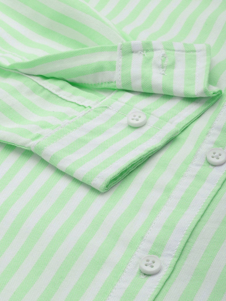 The Indian Garage Co Men Pinstripes Striped Casual Shirt