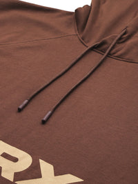 HRX by Hrithik Roshan Brand Logo Print Hooded Training Sweatshirt