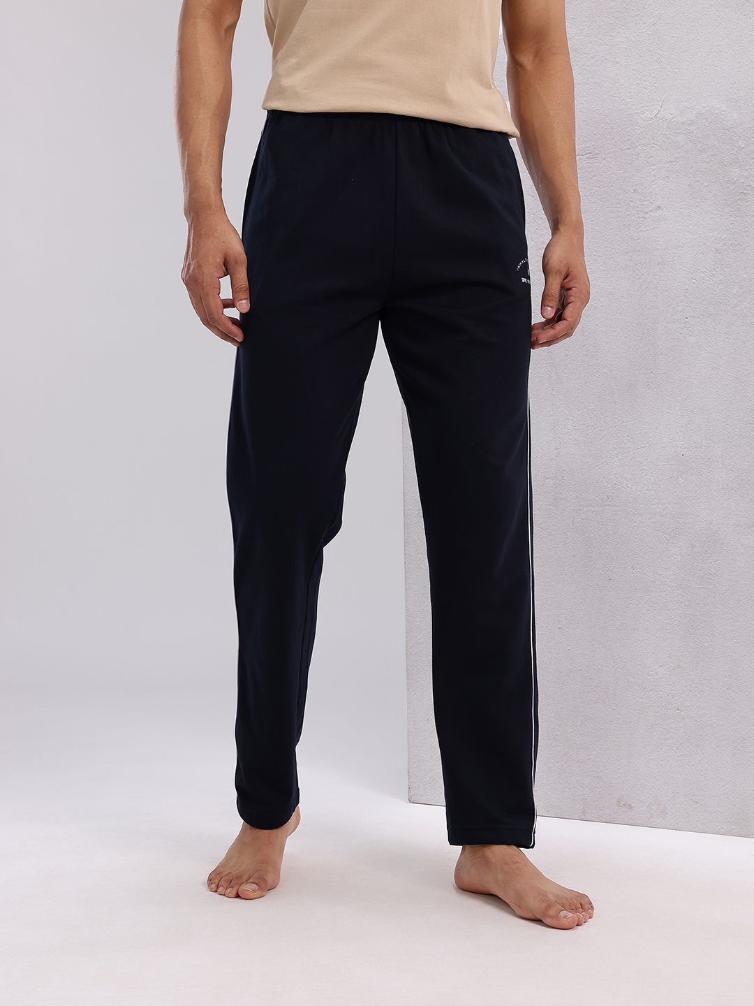 HRX by Hrithik Roshan Men Mid-Rise Yoga Track Pants with Contrast Piping