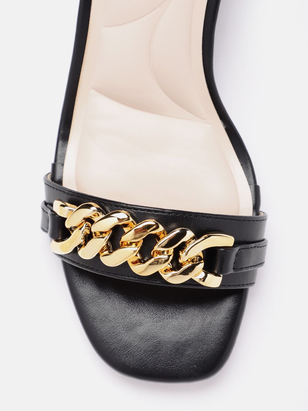 Lino Perros Women Mid-Top Chain Detail Block Heels