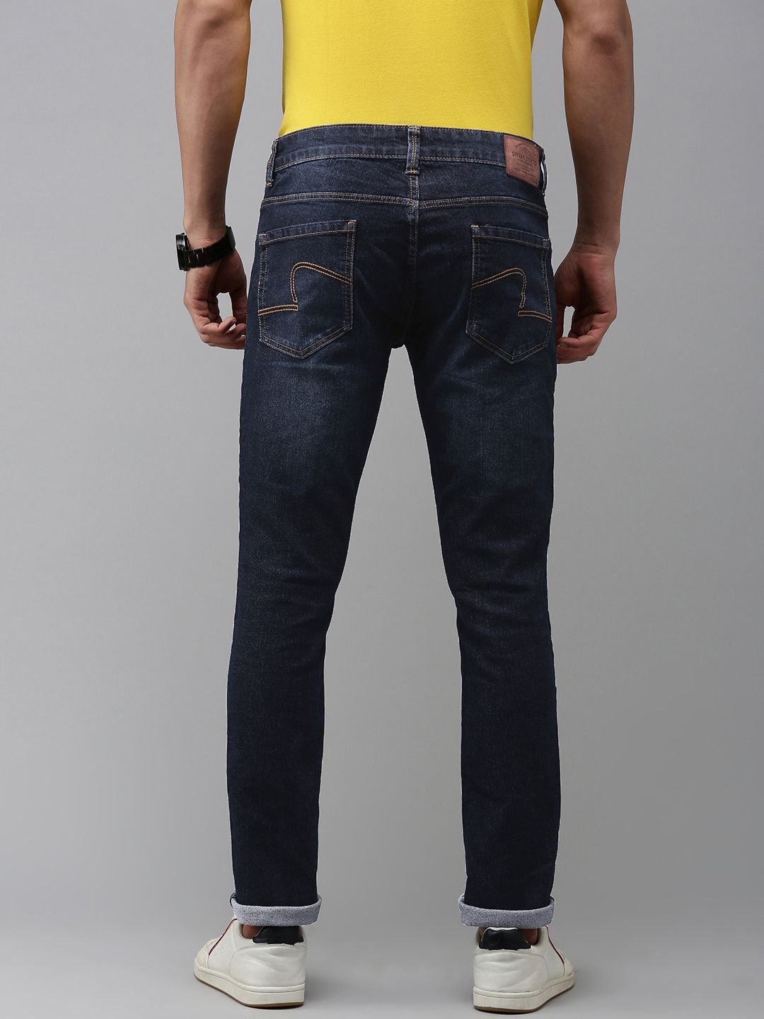 SPYKAR Men Slim Fit Low-Rise Light Fade Stretchable Jeans