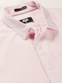 Thomas Scott Smart Slim Fit Vertical Stripes Pure Cotton Casual Shirt