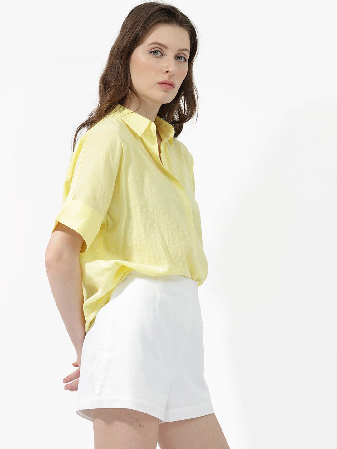 RAREISM Women High-Rise Cotton Shorts