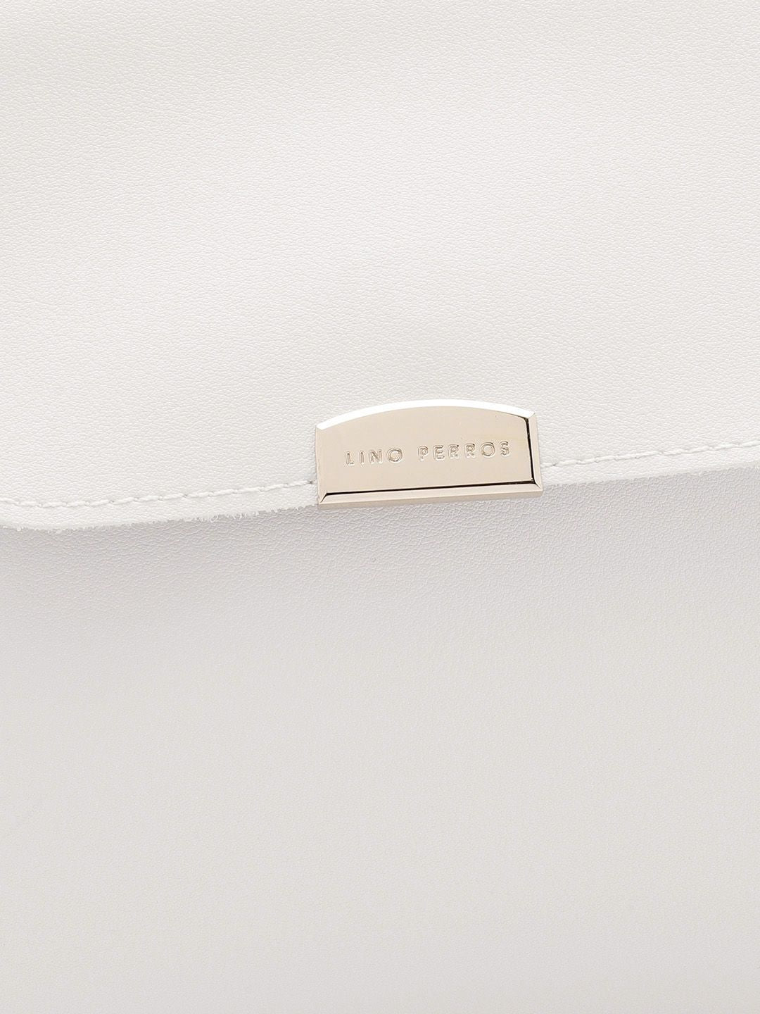 Lino Perros Structured Satchel Bag with Zip Detail