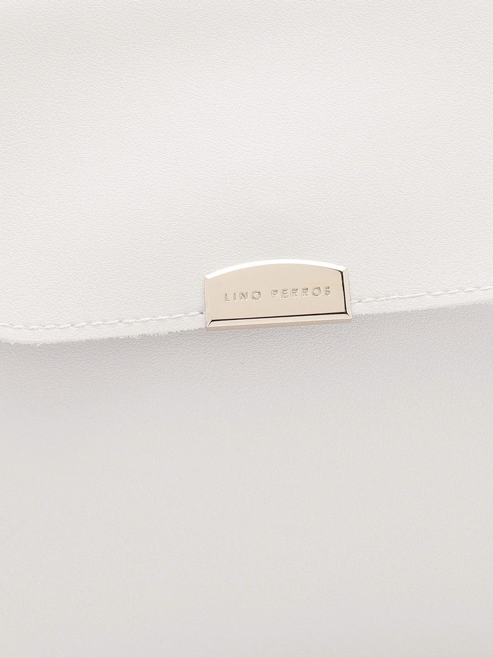 Lino Perros Structured Satchel Bag with Zip Detail