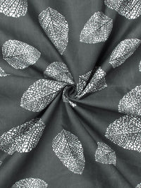 Story@home Green & White Floral Microfiber 180 TC Single Bedsheet With 1 Pillow Cover