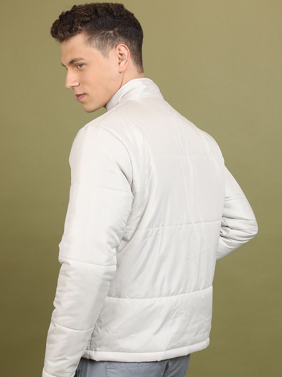 HIGHLANDER Mock Collar Padded Jacket