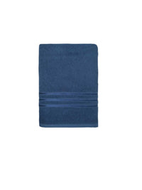 MYTRIDENT Navy Blue 400 GSM Pure-Cotton Bath Towel