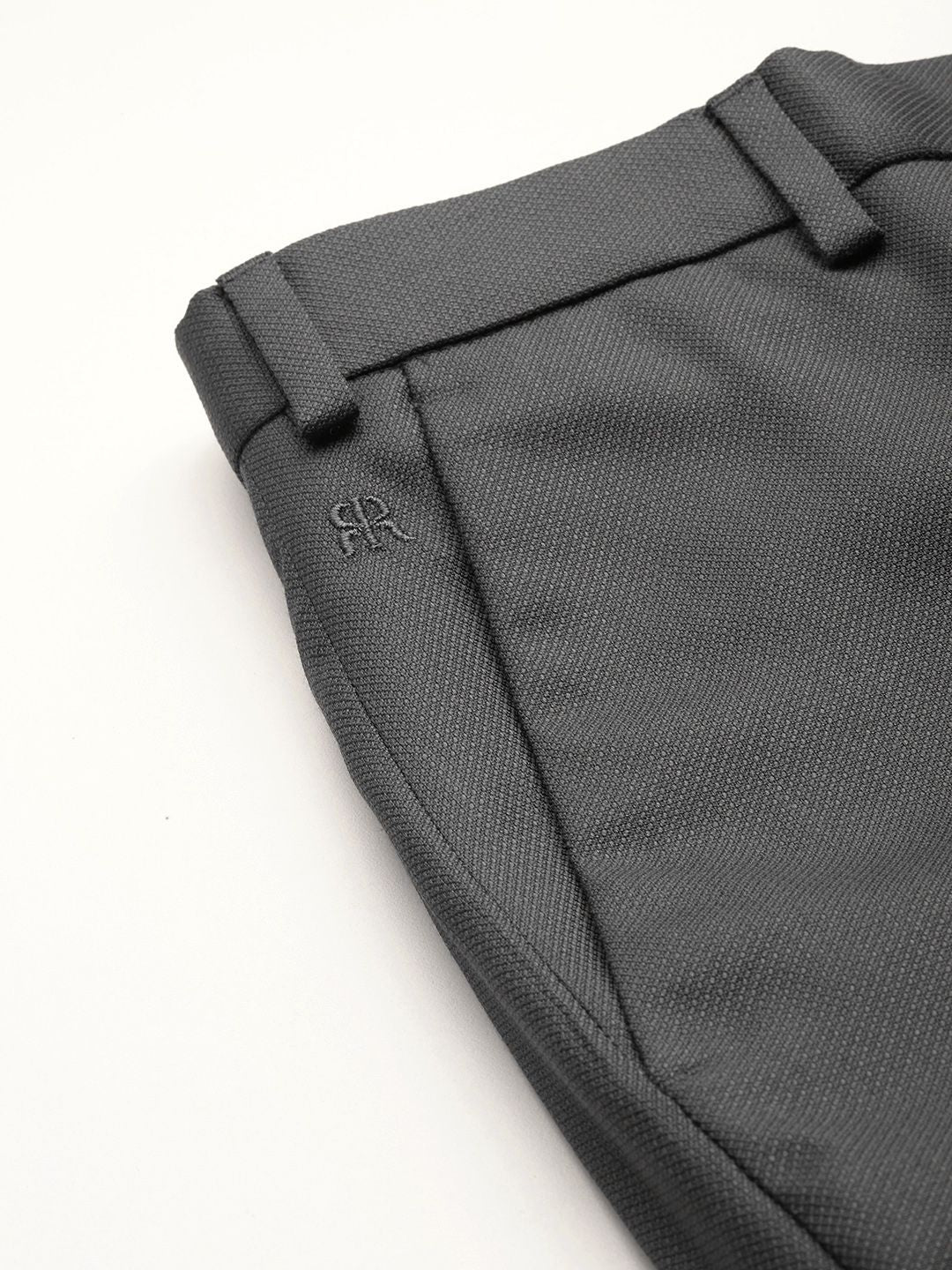 Raymond Men Textured Slim Fit Trousers