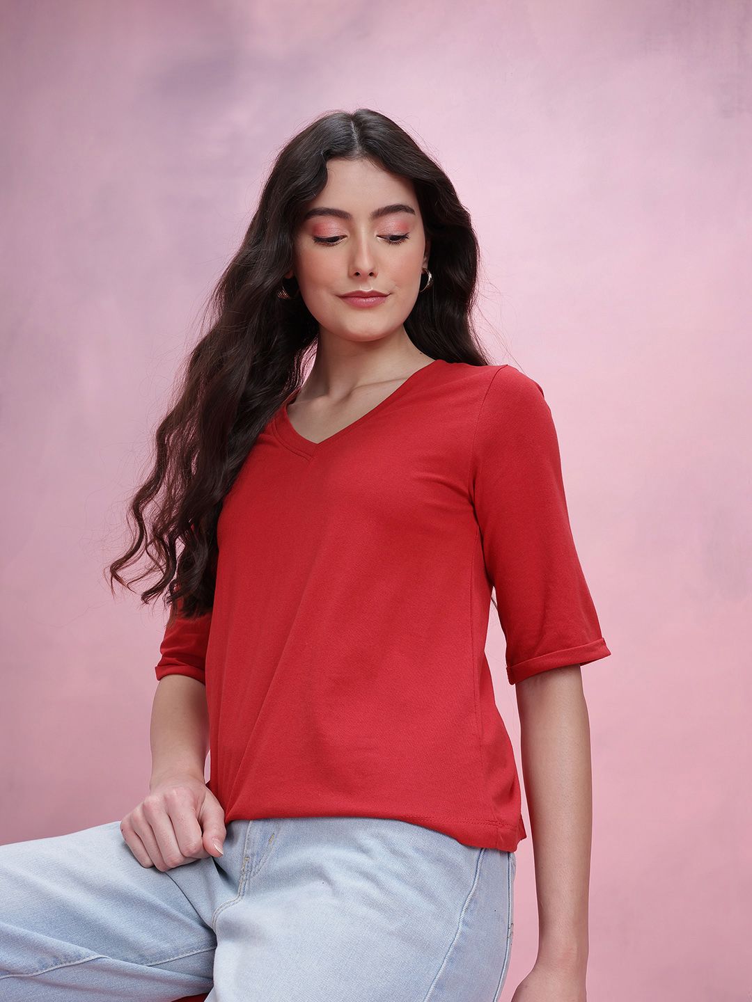DressBerry V-Neck Regular Fit T-shirt