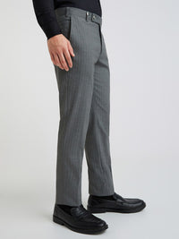 Park Avenue Men Striped Slim Fit Formal Trousers