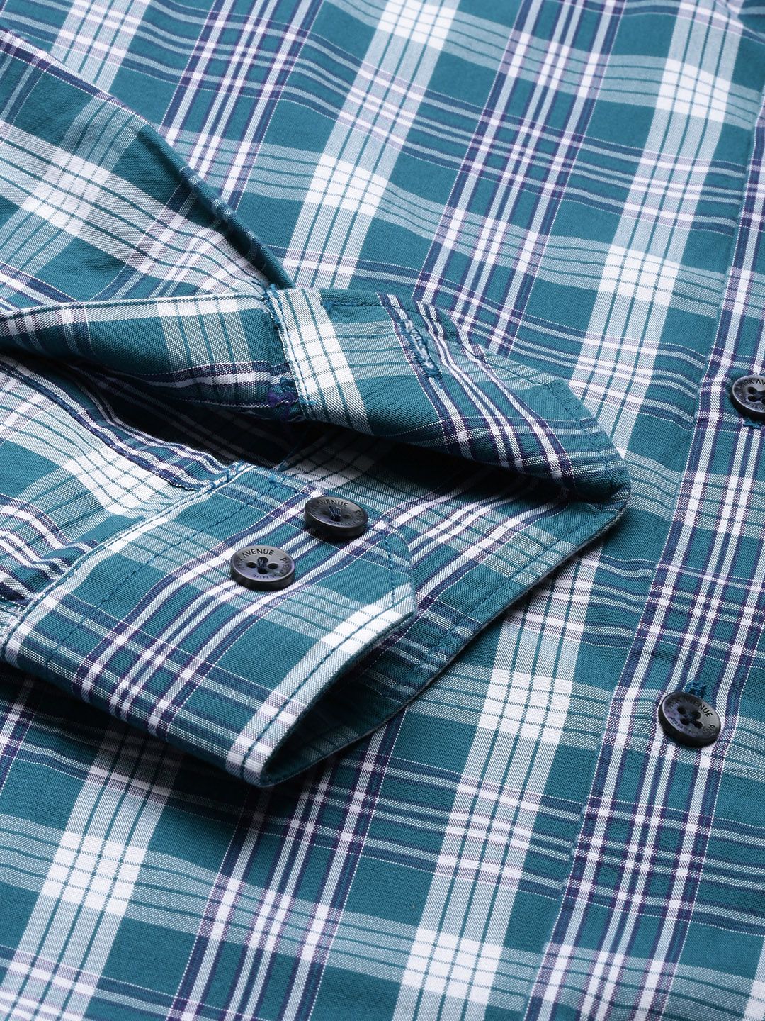 Park Avenue Men Slim Fit Tartan Checks Opaque Pure Cotton Casual Shirt