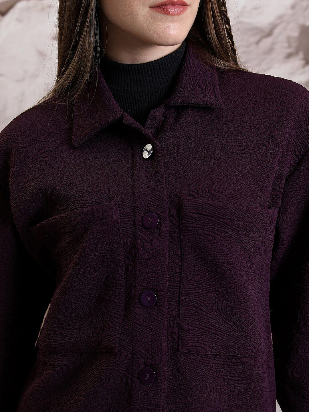 Tokyo Talkies Quilted Overshirt With Joggers Co-Ords