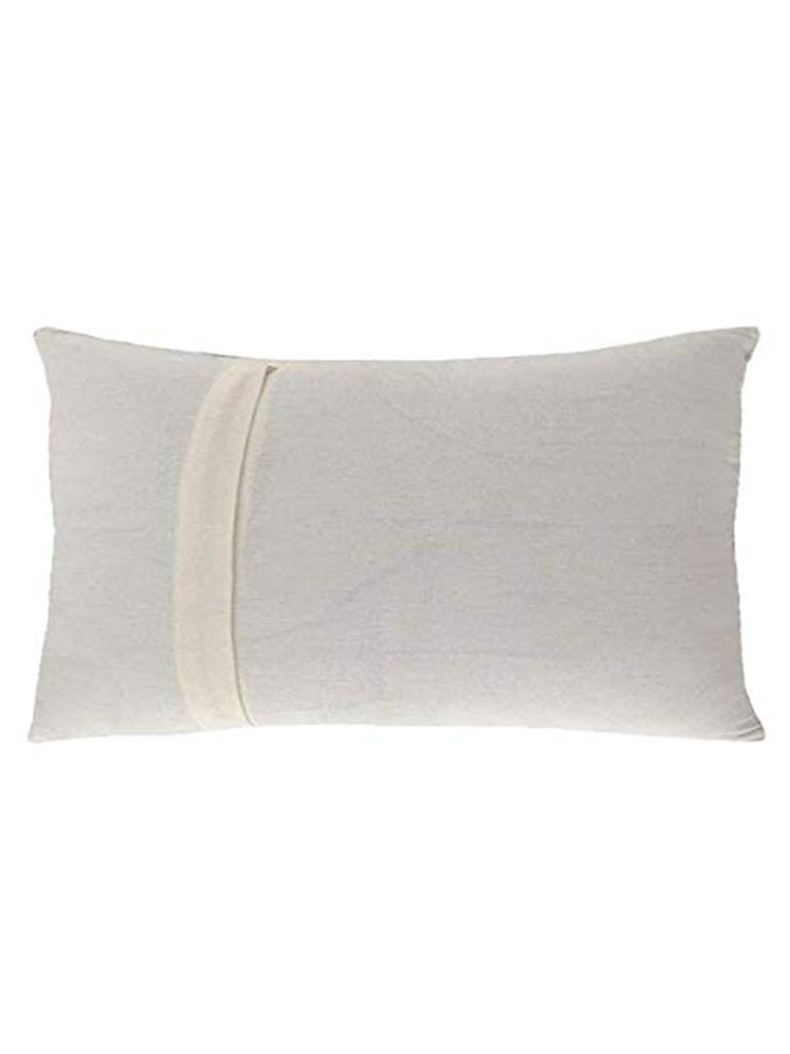 STITCHNEST Blue & Beige Set of 2 Geometric Rectangle Cushion Covers
