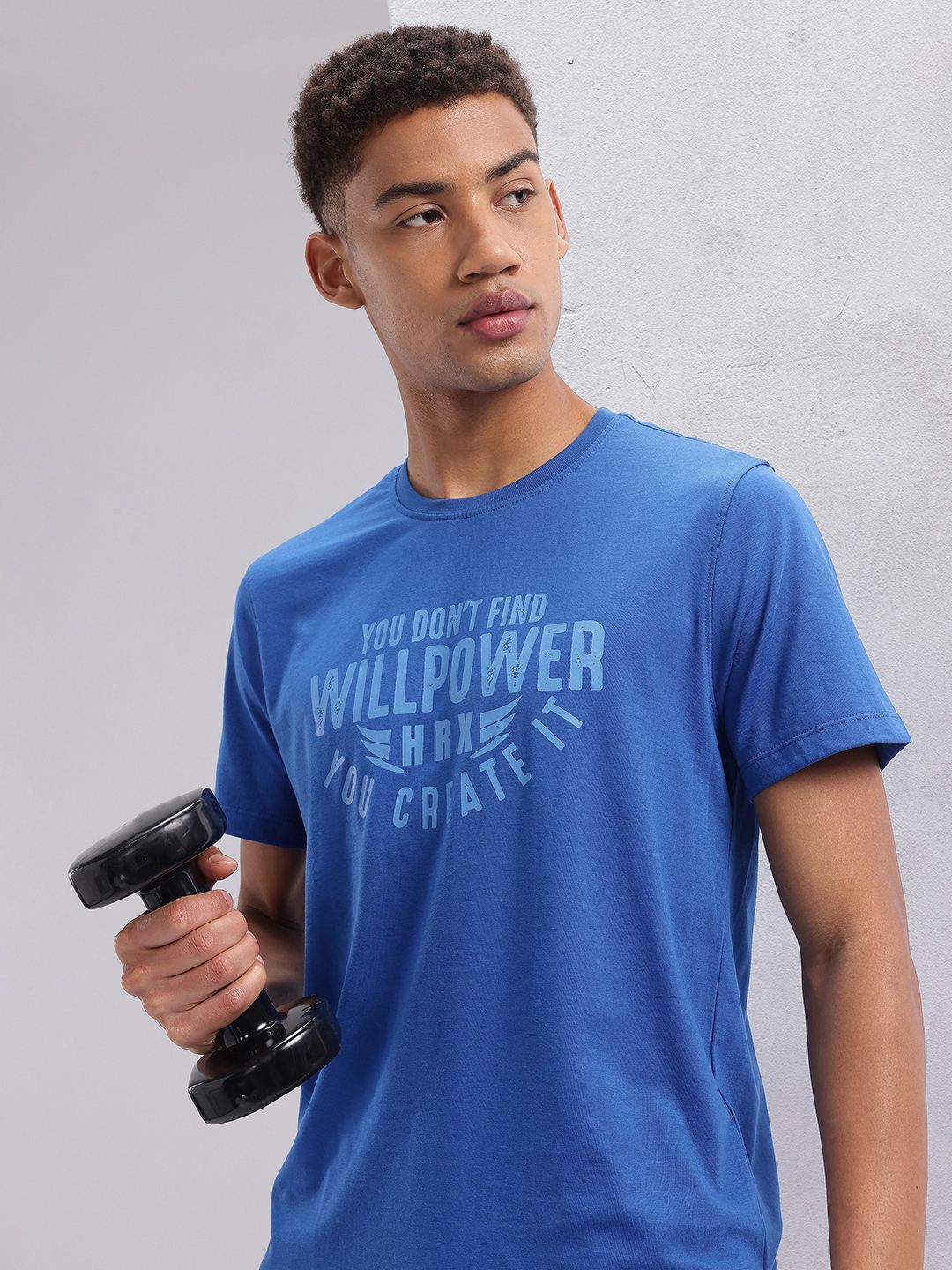 HRX by Hrithik Roshan Typography Printed Training T-shirt