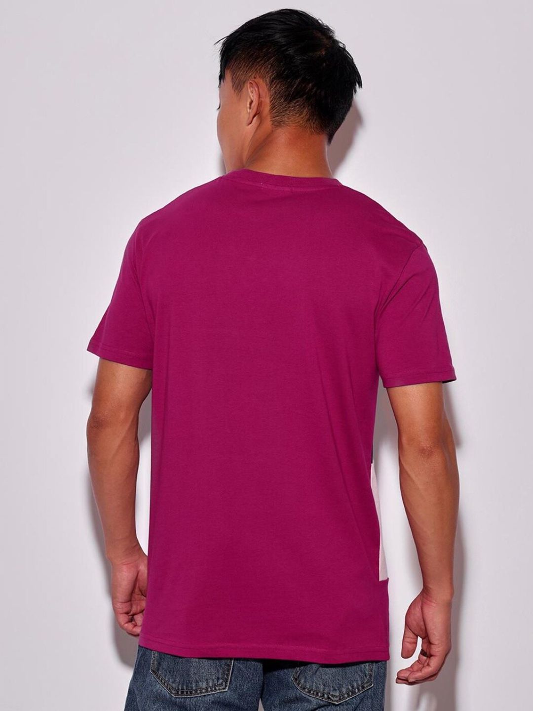 Bewakoof Men Colourblocked Pure Cotton T-shirt