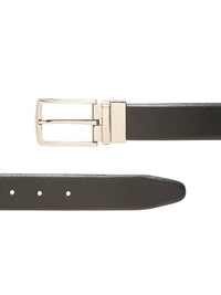 Teakwood Leathers Men Textured Leather Reversible Formal Belt