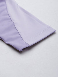HRX By Hrithik Roshan EDGE Women Misty Lilac Rapid-Dry Cut & Sew Tights
