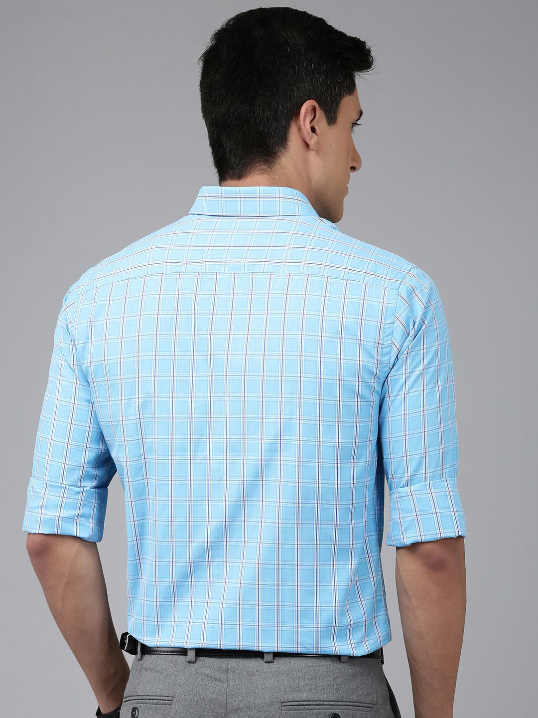 Park Avenue Slim Fit Checked Formal Shirt