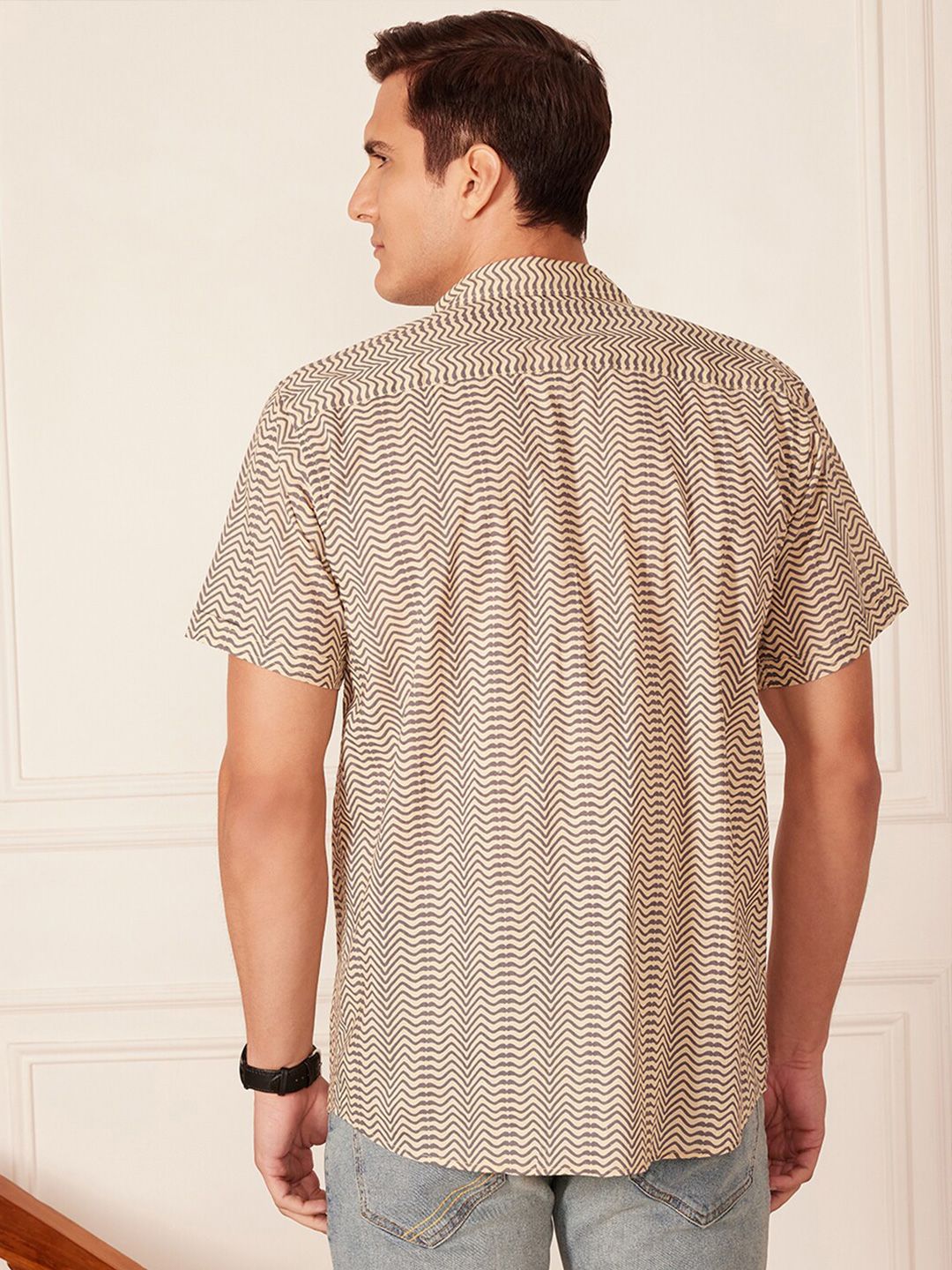 Block Printed Casual Shirt