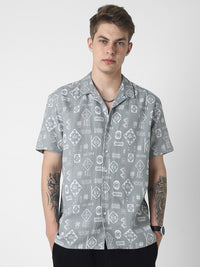 VASTRADO Men Classic Opaque Printed Casual Shirt