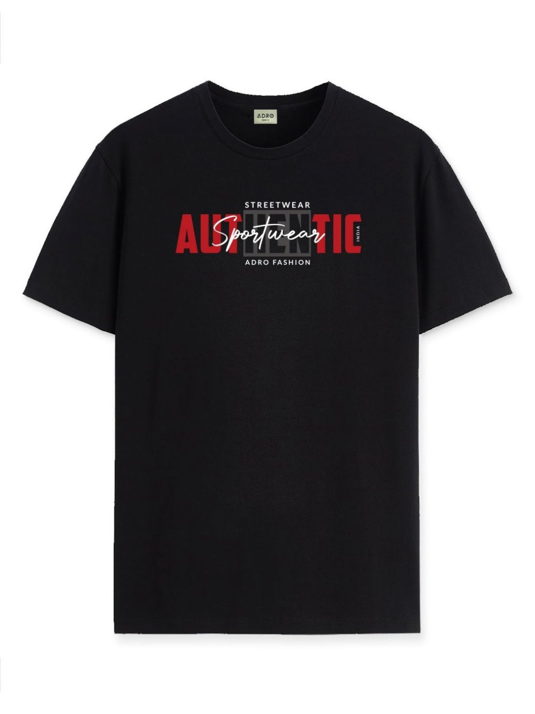 ADRO Men Graphic Printed Round Neck Cotton T-shirt