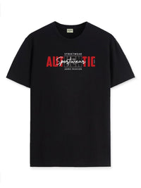 ADRO Men Graphic Printed Round Neck Cotton T-shirt