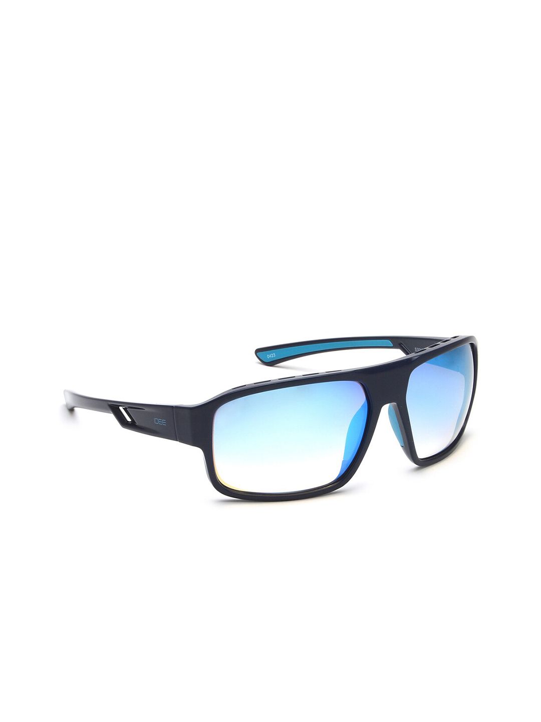 Idee lelaki cermin mata hitam persegi dengan lensa dilindungi UV-ids3019c4sg