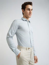 Park Avenue Slim Fit Pure Cotton Checked Formal Shirt